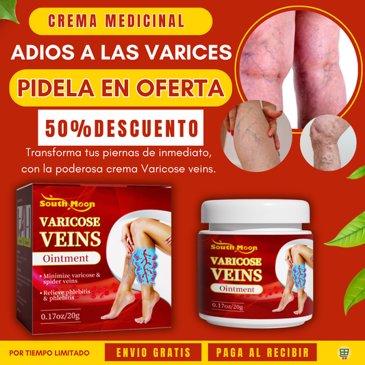 Crema medicinal adios a las Varices
